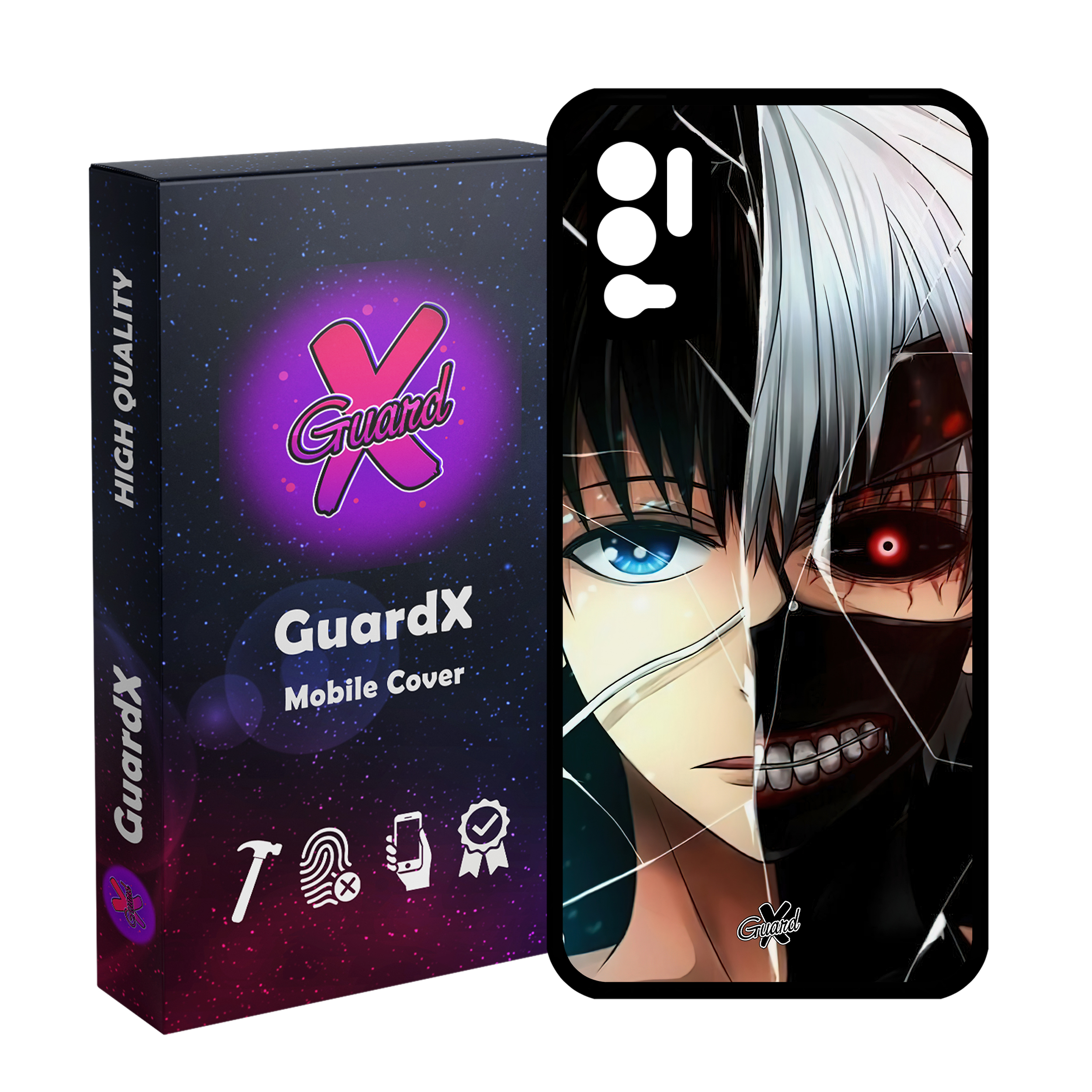 کاور گارد ایکس طرح توکیو غول انیمه مدل Glass10559 مناسب برای گوشی موبایل شیائومی Redmi Note 10 5G/Poco M3 Pro /Redmi Note 10T 5G