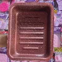 قالب مستطیل گرانیت سایز  با لبه هاش 27 در21 سانت  ارتفاع 6 و نیم کف ساده و کف راه راه برجسته 