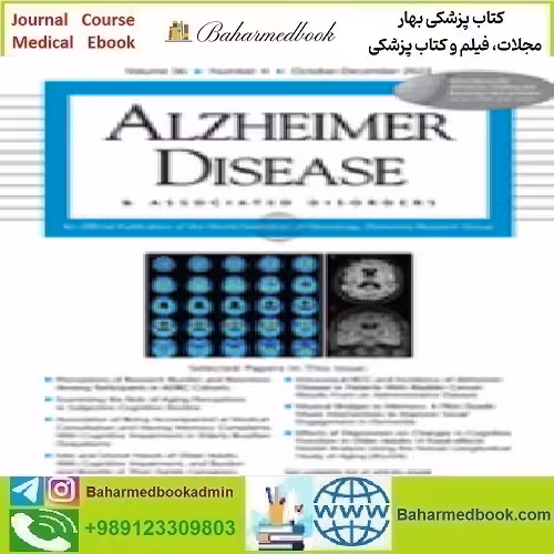 Alzheimer Disease &amp; Associated Disorders Volume 36