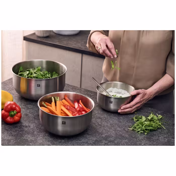 ست کاسه میکس استیل سه عددی زولینگ ZWILLING Mixing Bowls, Set of 3