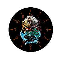 ساعت‌ دیواری رومیزی راویتا طرح شیطان کش کد 3478