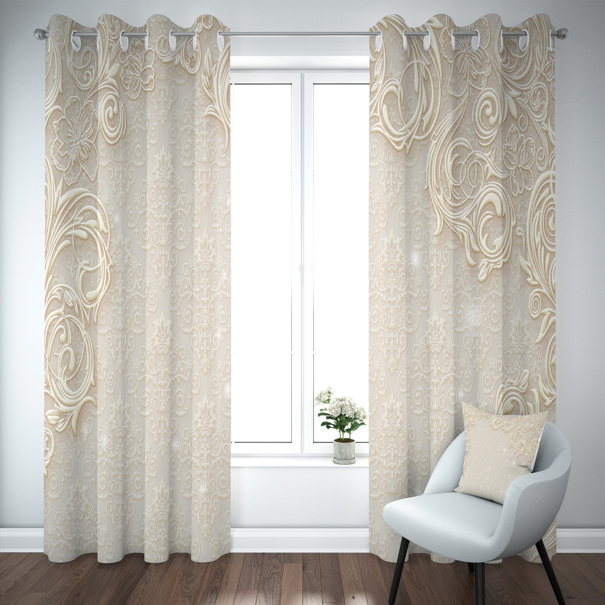 پرده مدل b1143 سایز 140×280 سانتی متر