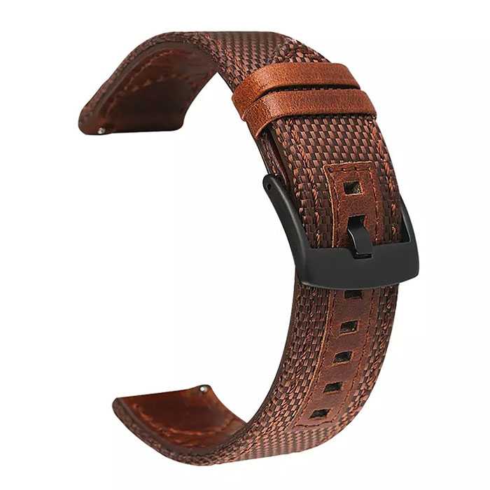 بند مدل FabricLeather مناسب برای ساعت هوشمند سامسونگ Galaxy Watch Active / Active 2 40mm / Active 2 44mm