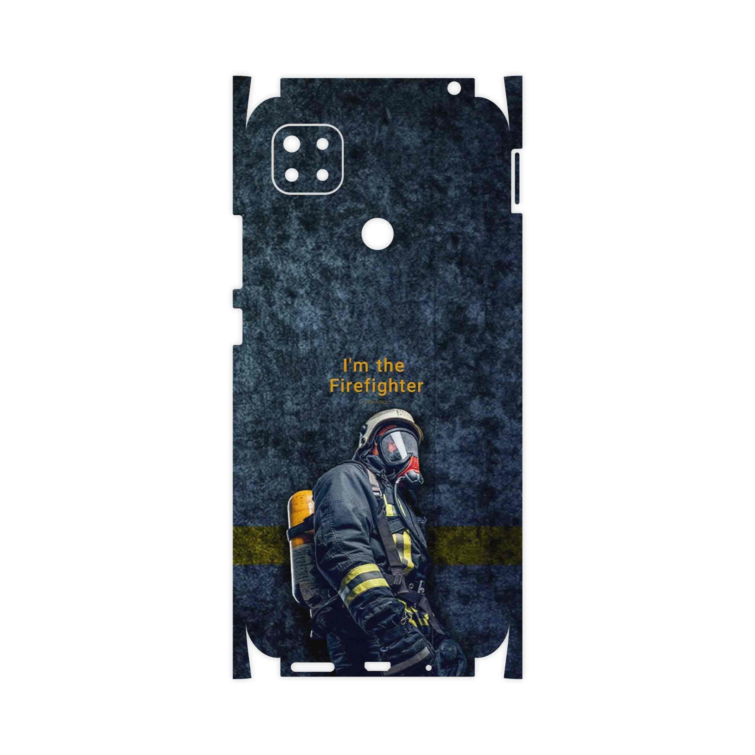 برچسب پوششی ماهوت مدل Firefighter-FullSkin مناسب برای گوشی موبایل شیائومی Redmi 9 Activ