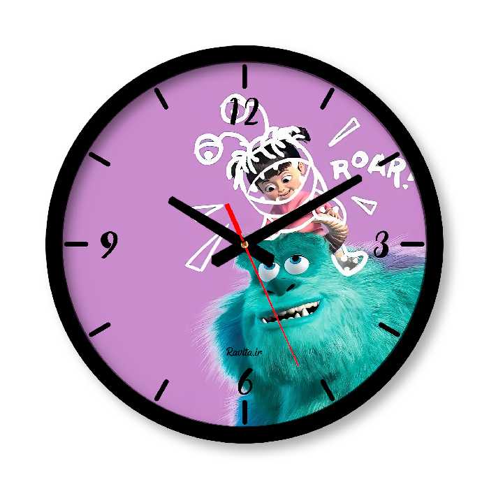ساعت دیواری بزرگ راویتا طرح سالیوان و بو کد 3634