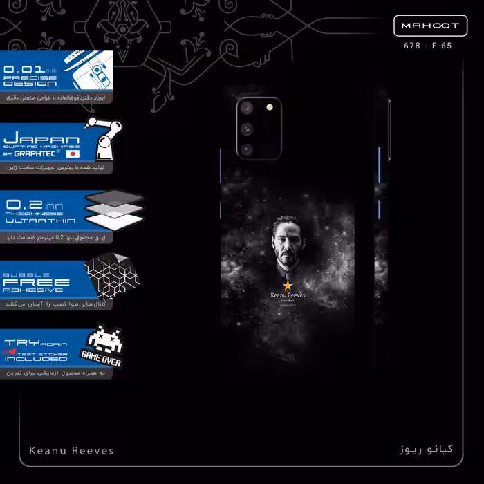 برچسب پوششی ماهوت مدل Keanu Reeves-FullSkin مناسب برای گوشی موبایل سامسونگ Galaxy S10 Lite