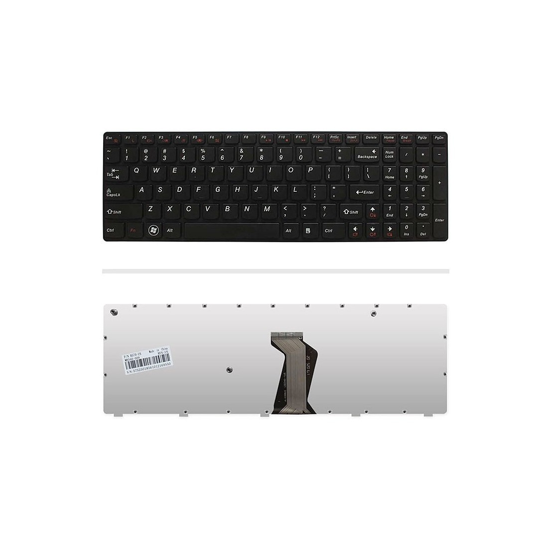 کیبورد لپتاپ لنوو Z570 (IdeaPad | با فریم)