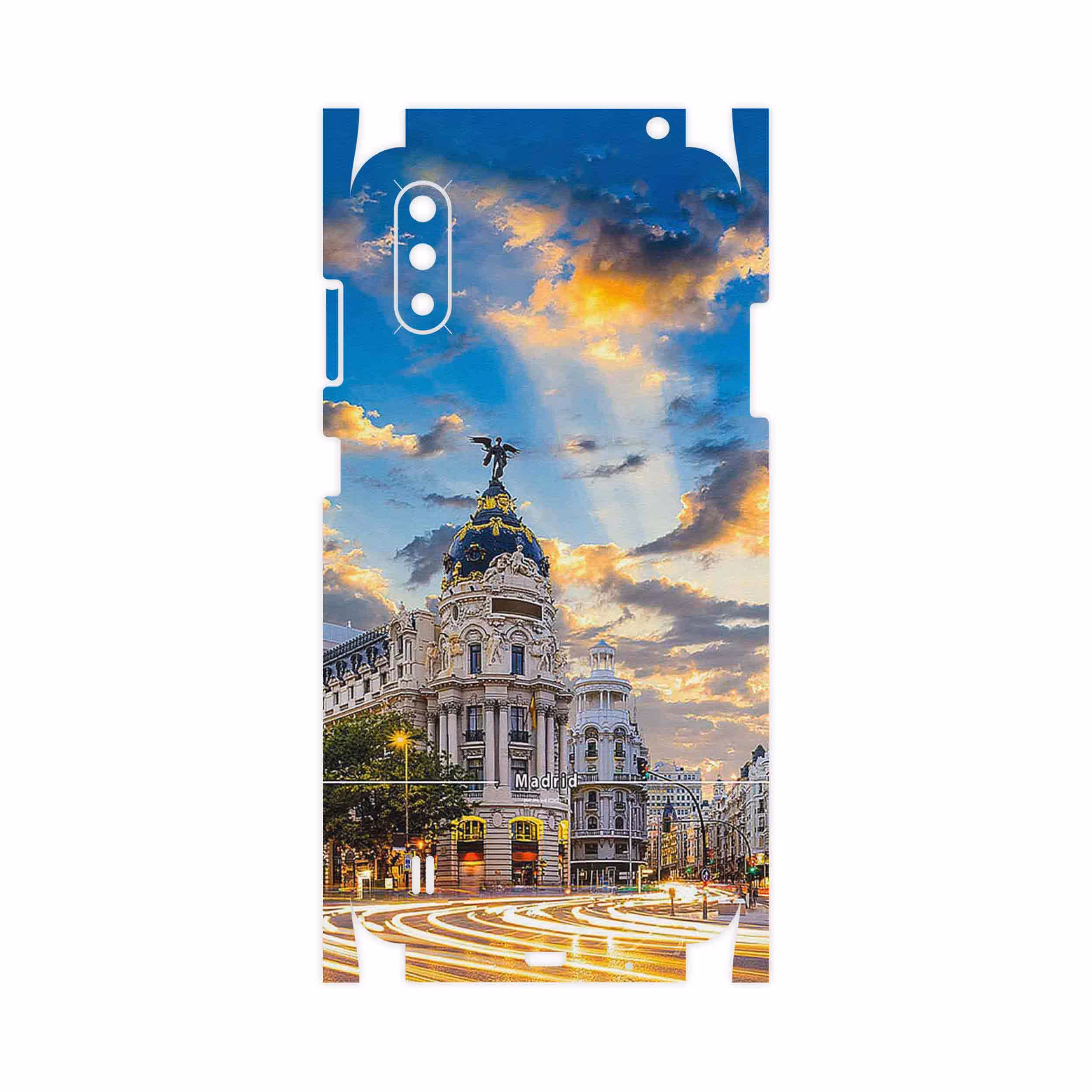 برچسب پوششی ماهوت مدل City of Madrid-FullSkin مناسب برای گوشی موبایل سامسونگ Galaxy A01