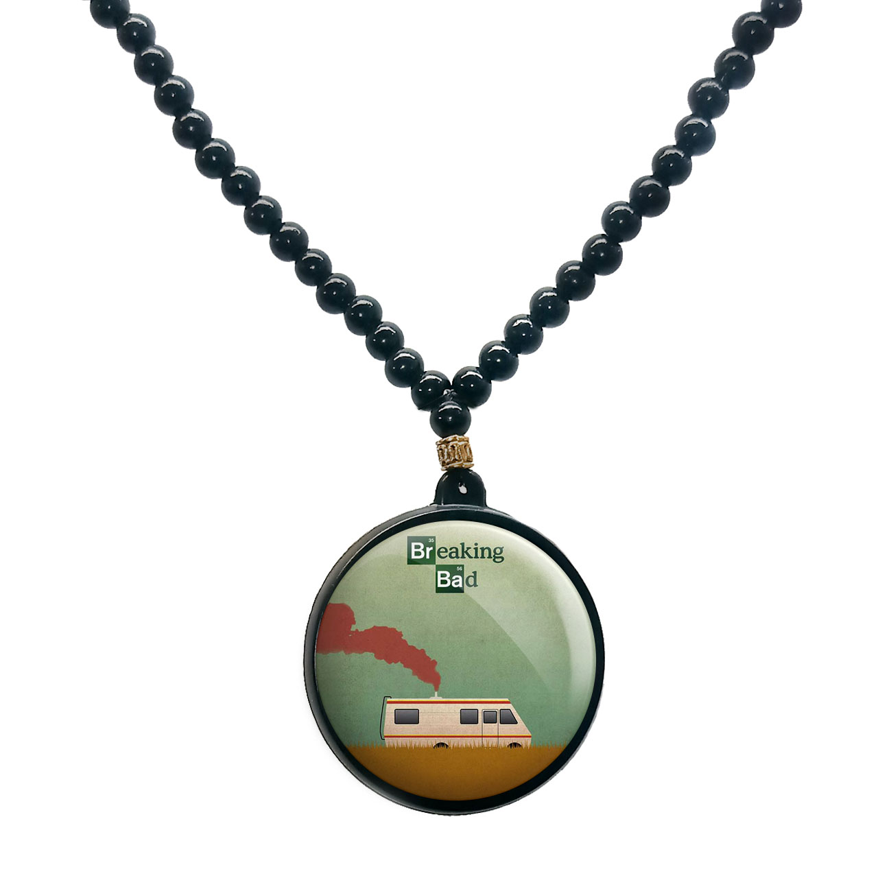گردنبند پرمانه طرح بریکینگ بد کد pmd.8153 مدل دو طرفه