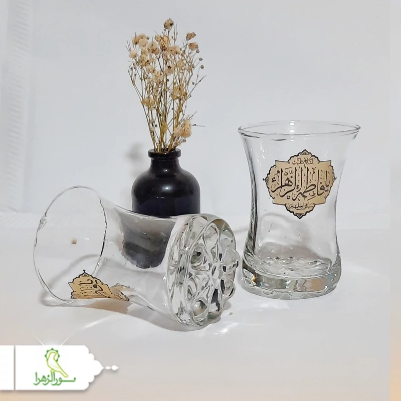 استکان کمرباریک پافیلی طرح مذهبی 5 دست