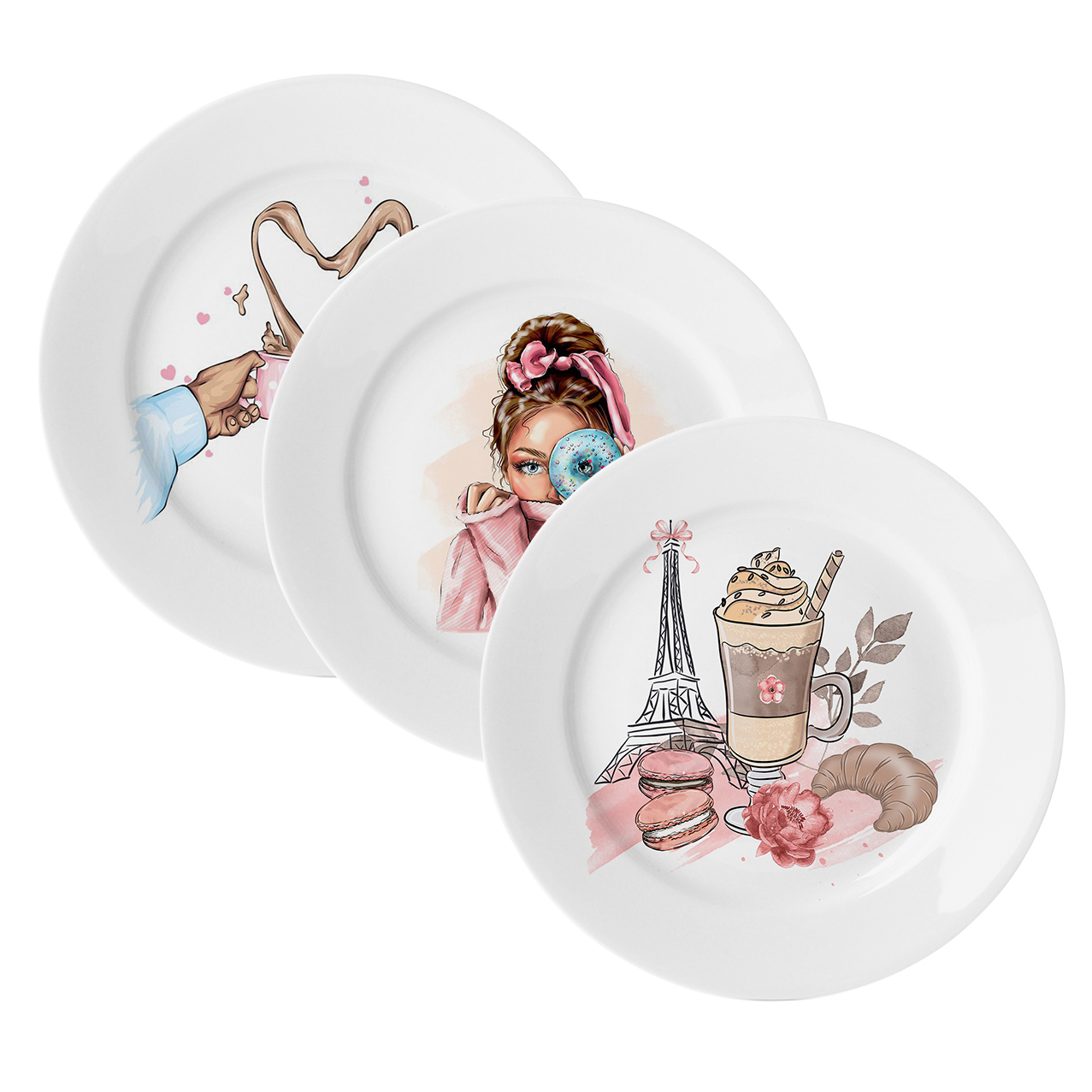 ظرف دکوری مدل فانتزی بسته سه عددی