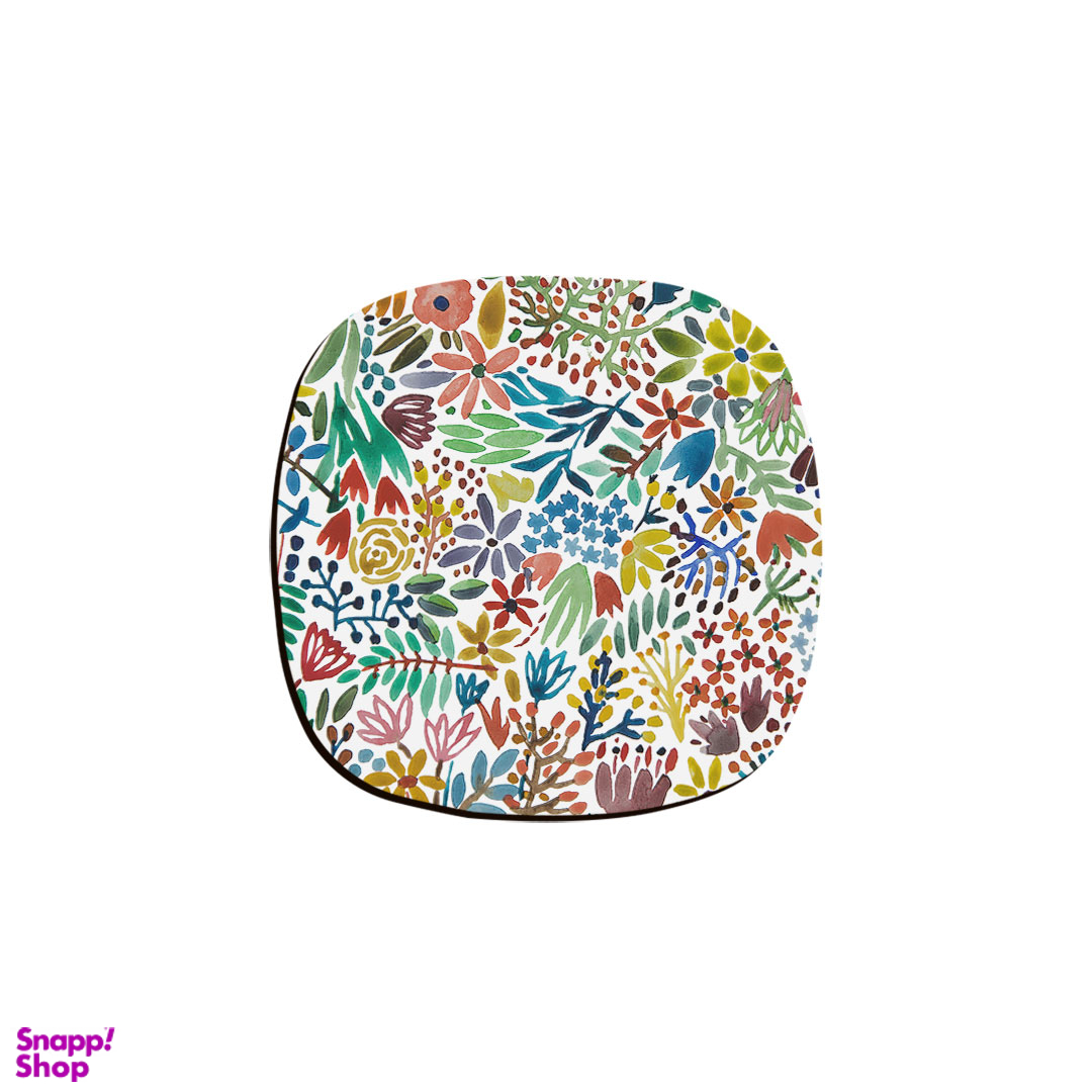 زیر لیوانی ترمه طراحان ایده مدل گل کد CFP063