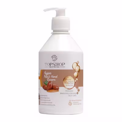 کرم مرطوب کننده تاپ شاپ مدل آرگان حجم 500 میلی لیتر بسته 2 عددی