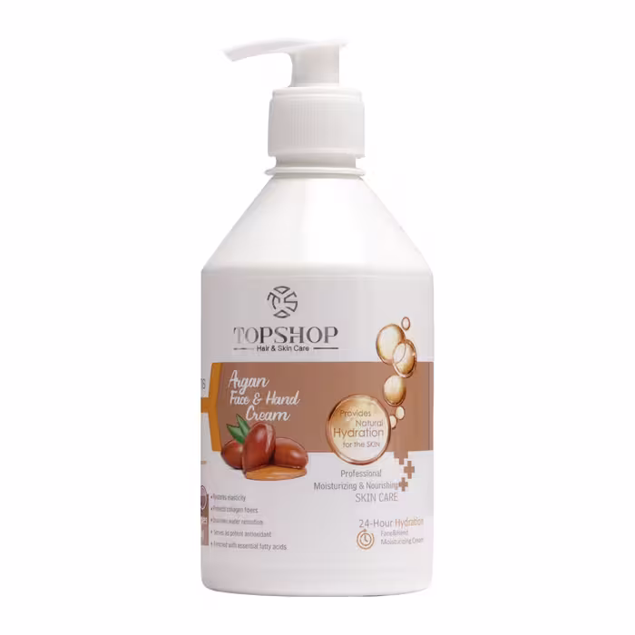 کرم مرطوب کننده تاپ شاپ مدل آرگان حجم 500 میلی لیتر بسته 2 عددی