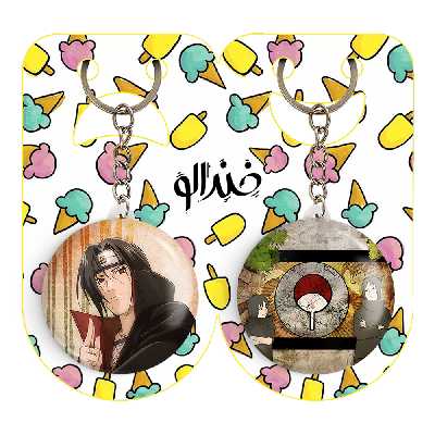 جاکلیدی خندالو مدل ایتاچی اوچیها و ساسکه و نماد خاندان اوچیها انیمه ناروتو کد 1127211271 مجموعه 2 عددی