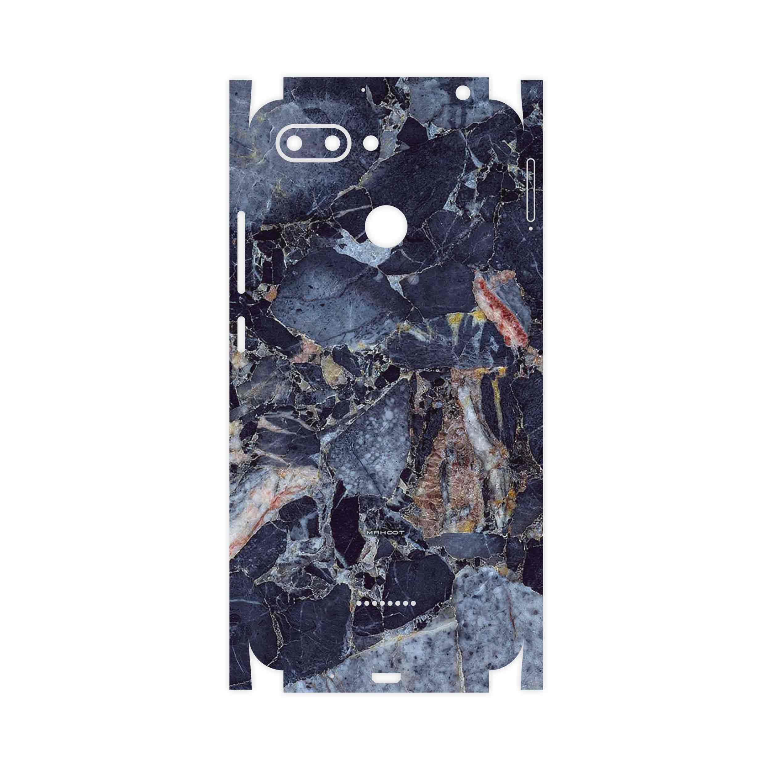 برچسب پوششی ماهوت مدل Broken black marble-FullSkin مناسب برای گوشی موبایل شیائومی Redmi 6