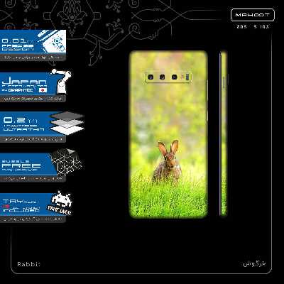 برچسب پوششی ماهوت مدل Rabbit-FullSkin مناسب برای گوشی موبایل سامسونگ Galaxy S10
