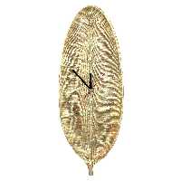 ساعت دیواری دست نگار مدل برگ استوایی