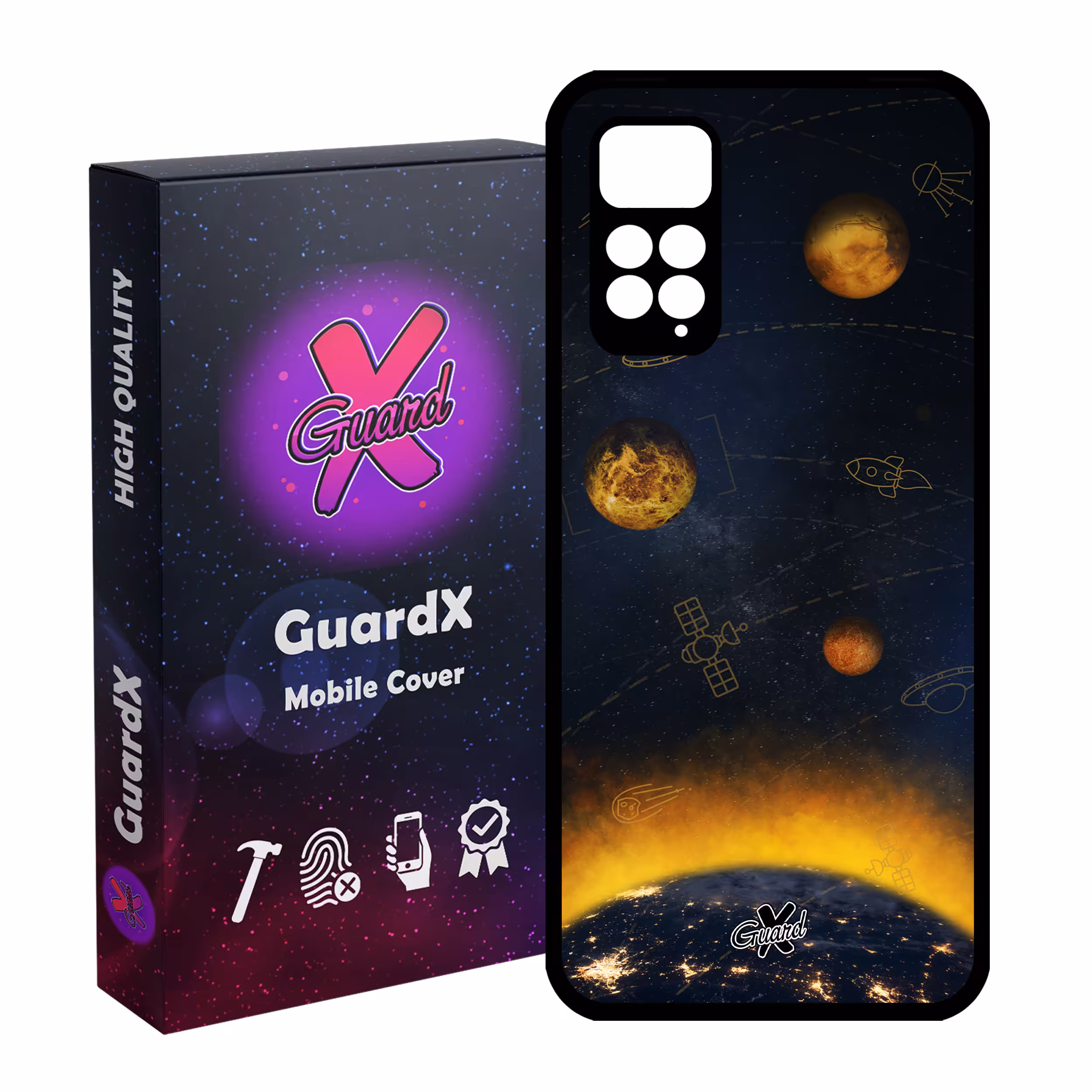 کاور گارد ایکس طرح Galaxy مدل Glass10166 مناسب برای گوشی موبایل شیائومی Redmi Note 11 Pro 4G/5G