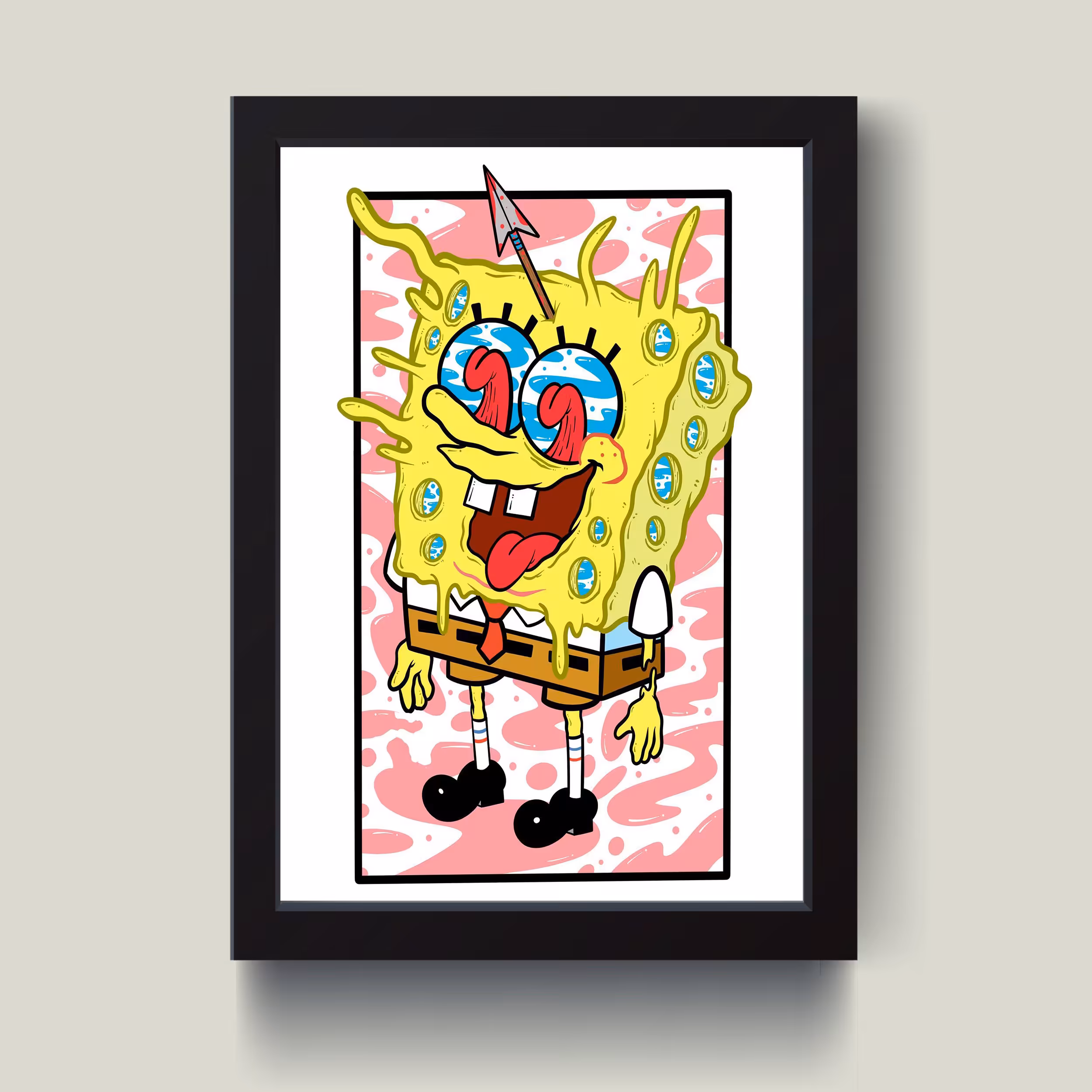 تابلو مدل دکوراتیو باب اسفنجی sponge bob کدG8-34