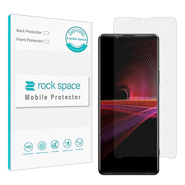 گلس سونی Xperia 1 III (اکسپریا وان مارک 3 سونی) مدل نانو هیدروژل مات برند راک اسپیس کد S