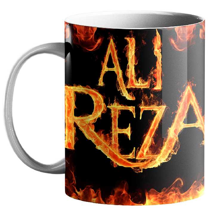 ماگ طرح اسم علی رضا کد 300