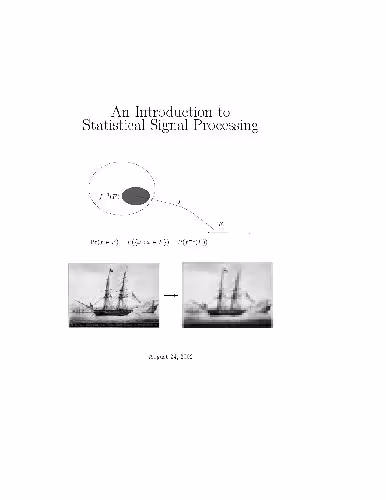 خرید و دانلود نسخه کامل کتاب An Introduction to Statistical Signal Processing new edition