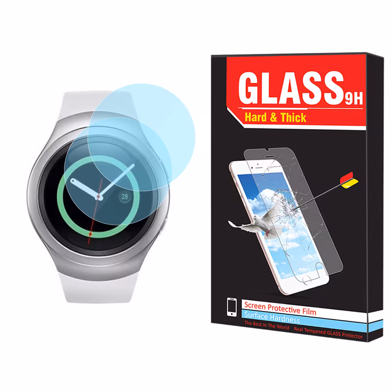 محافظ صفحه نمایش نانو هارد اند تیک مدل NHT مناسب برای ساعت هوشمند سامسونگ Galaxy Watch Gear S2 بسته دو عددی