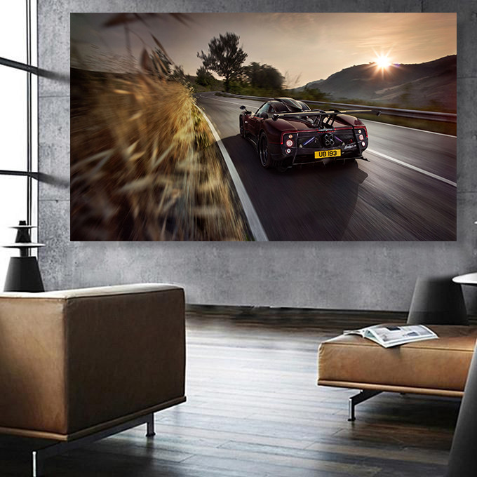 تابلو شاسی سری برترین خوردو های جهان طرح پاگانی زوندا نمای پشت کد 474 | دنیای قاب