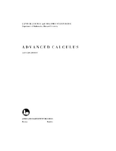 خرید و دانلود نسخه کامل کتاب Advanced Calculus