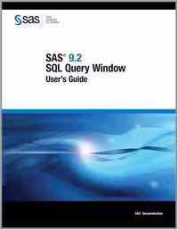 خرید و دانلود نسخه کامل کتاب SAS 9.2 SQL Query Window User's Guide - PDF