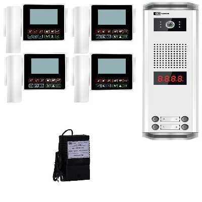 درب بازکن تصویری تک نما مدل C43-4V مجموعه 5 عددی