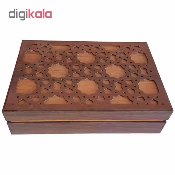 جعبه رومیزی تنقلات و چای کیسه ای و زیر لیوانی مدل Glori کد KU25