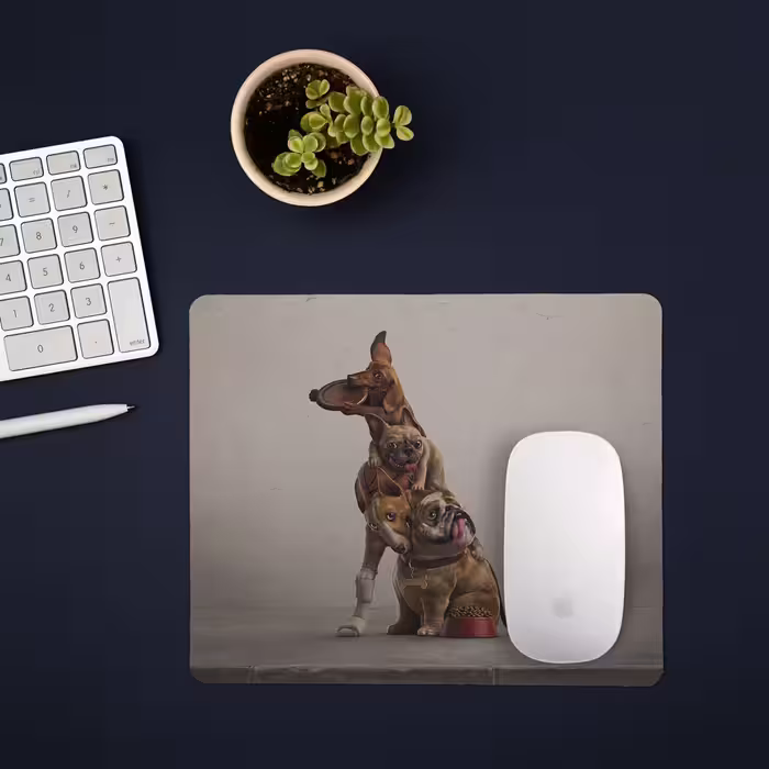 ماوس پد مدل Playful Dogs