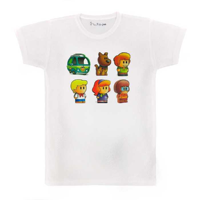 تی شرت بچگانه پرمانه طرح اسکوبی دو کد pmt.3712