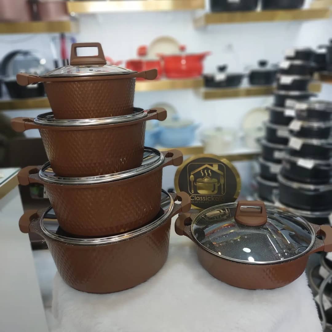 سرویس قابلمه الماسی یونیک 12 پارچه Unique