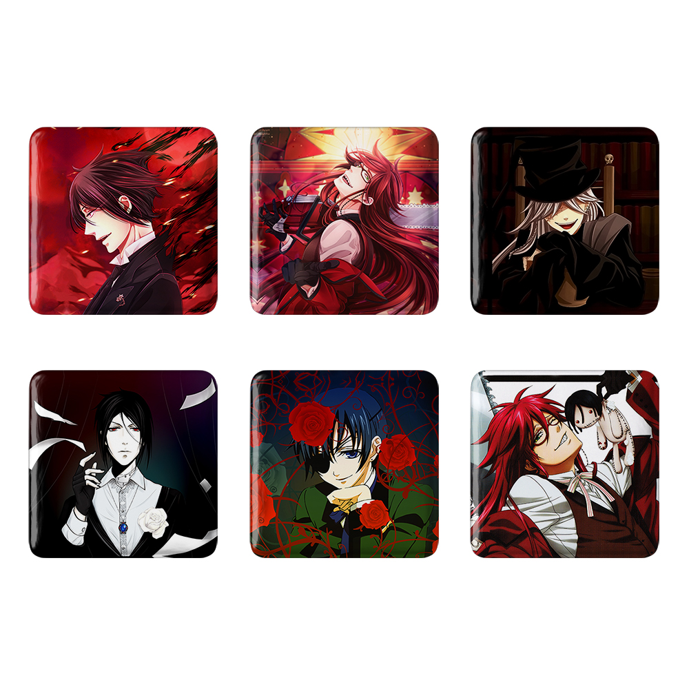 پیکسل خندالو مدل انیمه خادم سیاه کد 860A مجموعه 6 عددی