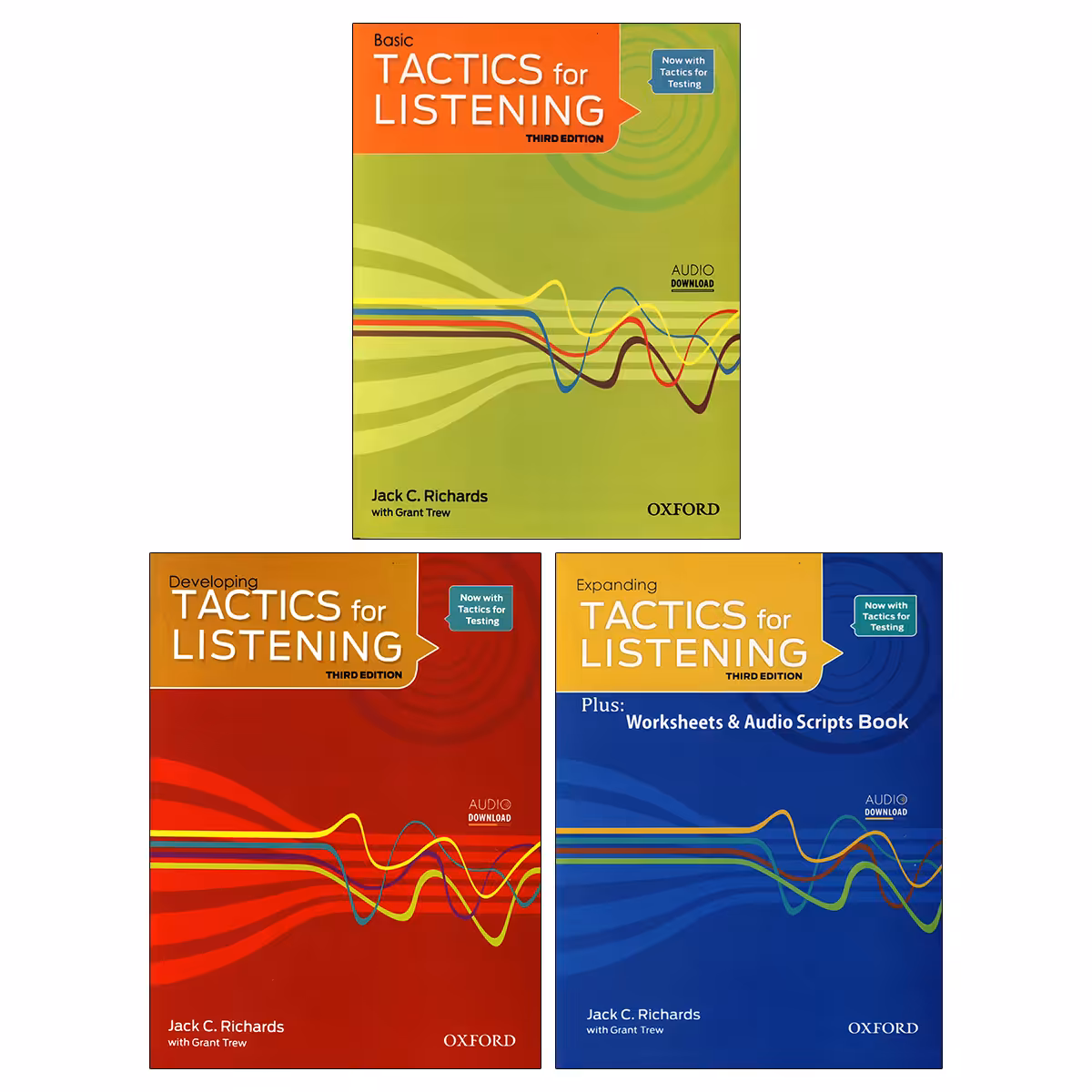 کتاب Tactics for Listening اثر Jack C. Richards انتشارات زبان مهر 3 جلدی
