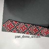 کراوات سوزن دوزی بلوچ طرح بالاچ( به معنی عزت در زبان بلوچ) کاملا دست دوز و زیبا طرح 