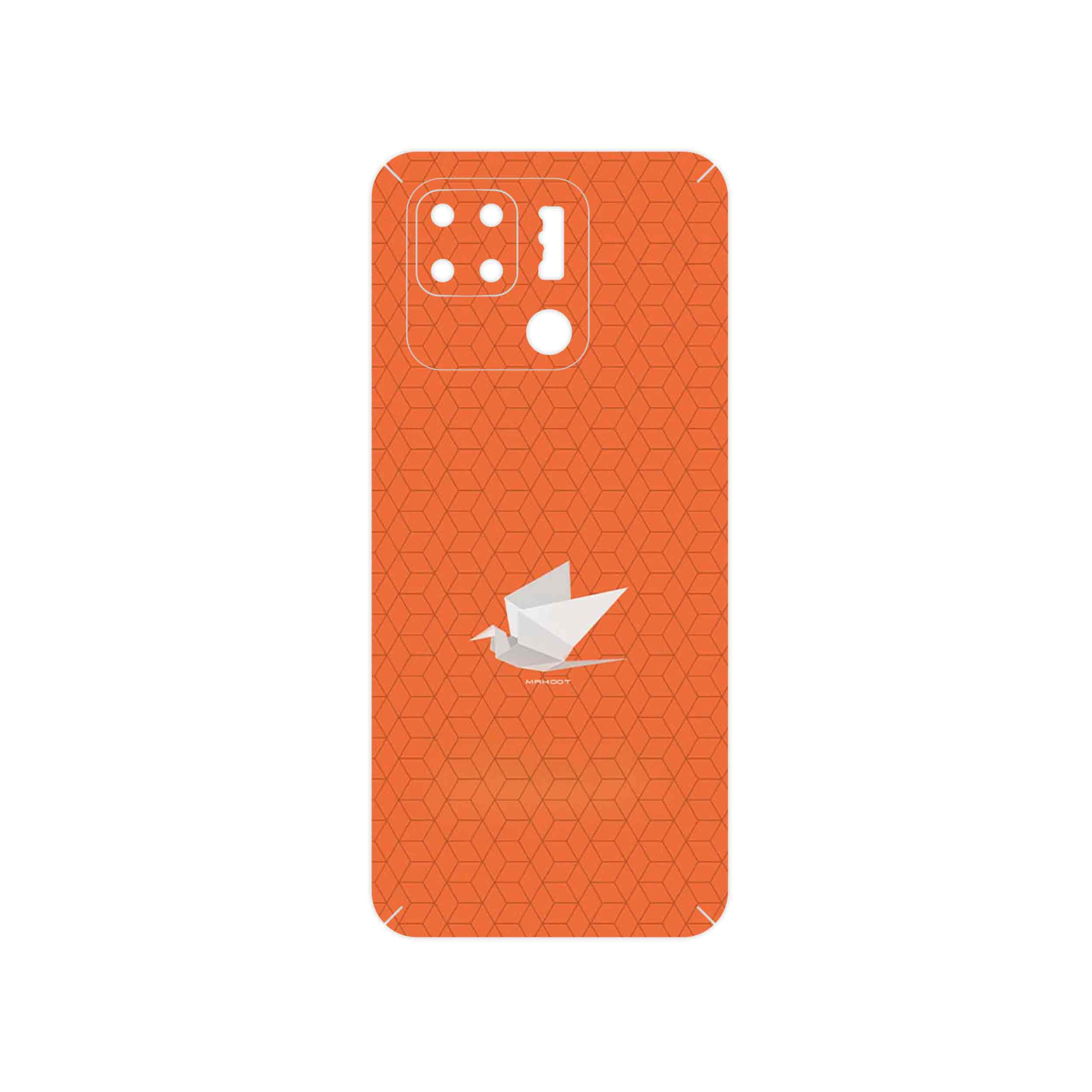 برچسب پوششی ماهوت مدل Minimalist origami bird مناسب برای گوشی موبایل شیائومی Redmi 10C