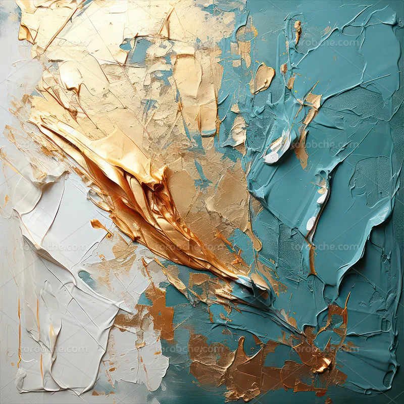 تکسچر رنگ روغن سبز و سفید | گرافیک با طعم تربچه