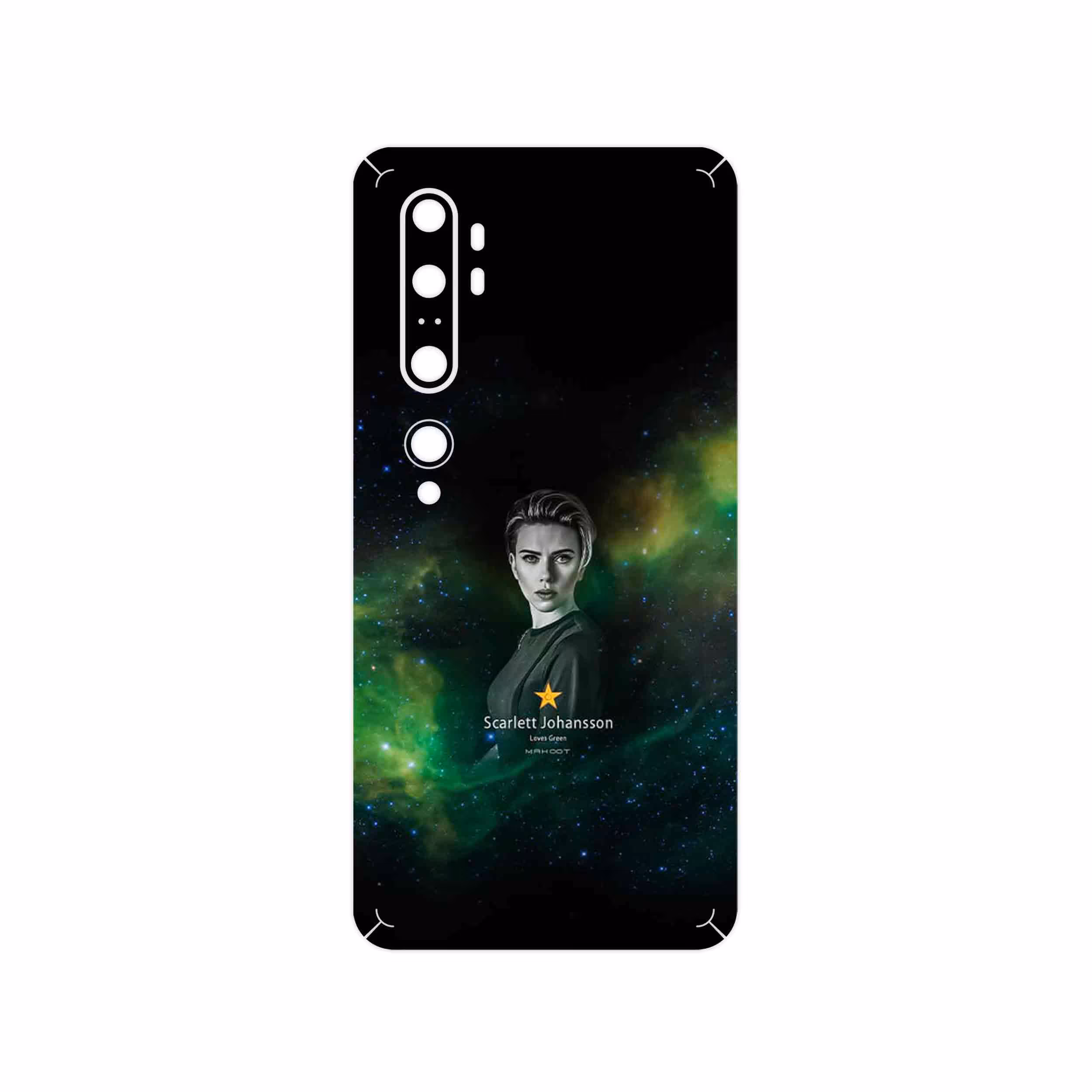 برچسب پوششی ماهوت مدل Scarlett Johansson مناسب برای گوشی موبایل شیائومی Mi Note 10 Pro