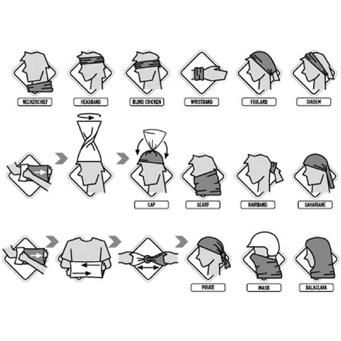 دستمال سر و گردن باف مدل Icarus Grey