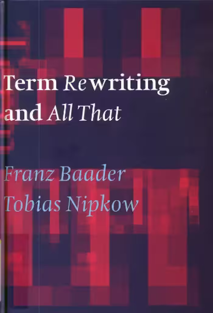 خرید و دانلود نسخه کامل کتاب Term rewriting and all that