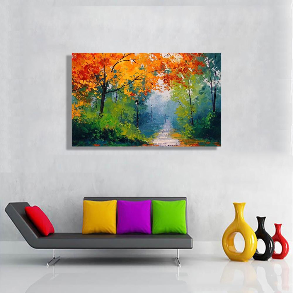 تابلو شاسی طرح نقاشی طبیعت کد o151