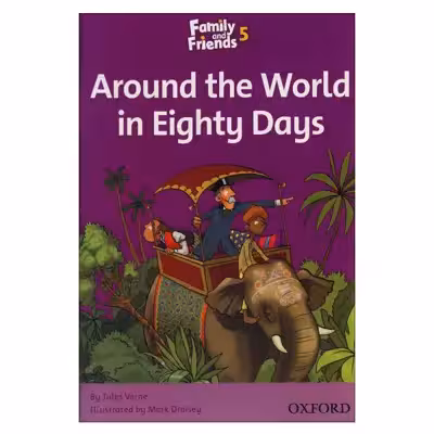 کتاب Around the World in Eighty Days اثر Jules Verne انتشارات زبان مهر