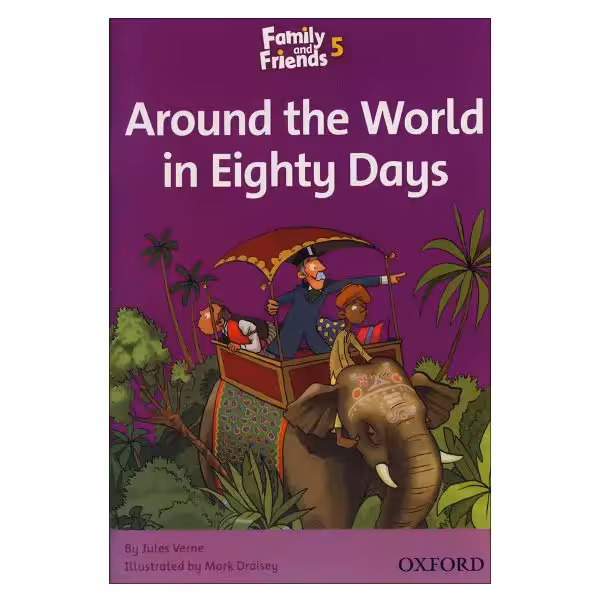کتاب Around the World in Eighty Days اثر Jules Verne انتشارات زبان مهر