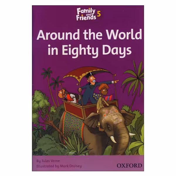 کتاب Around the World in Eighty Days اثر Jules Verne انتشارات زبان مهر