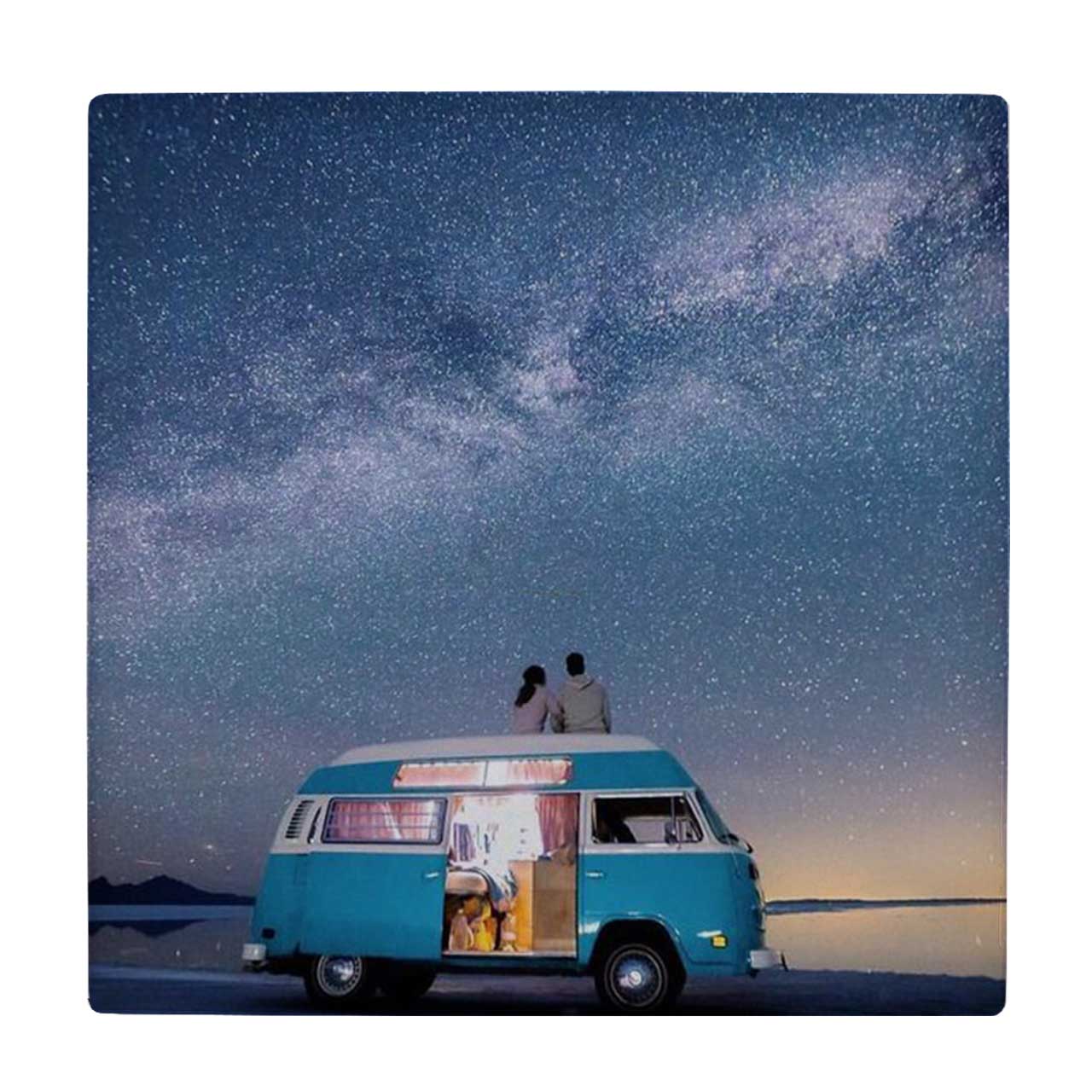  کاشی طرح فولکس واگن و شب پر ستاره کد wk1248