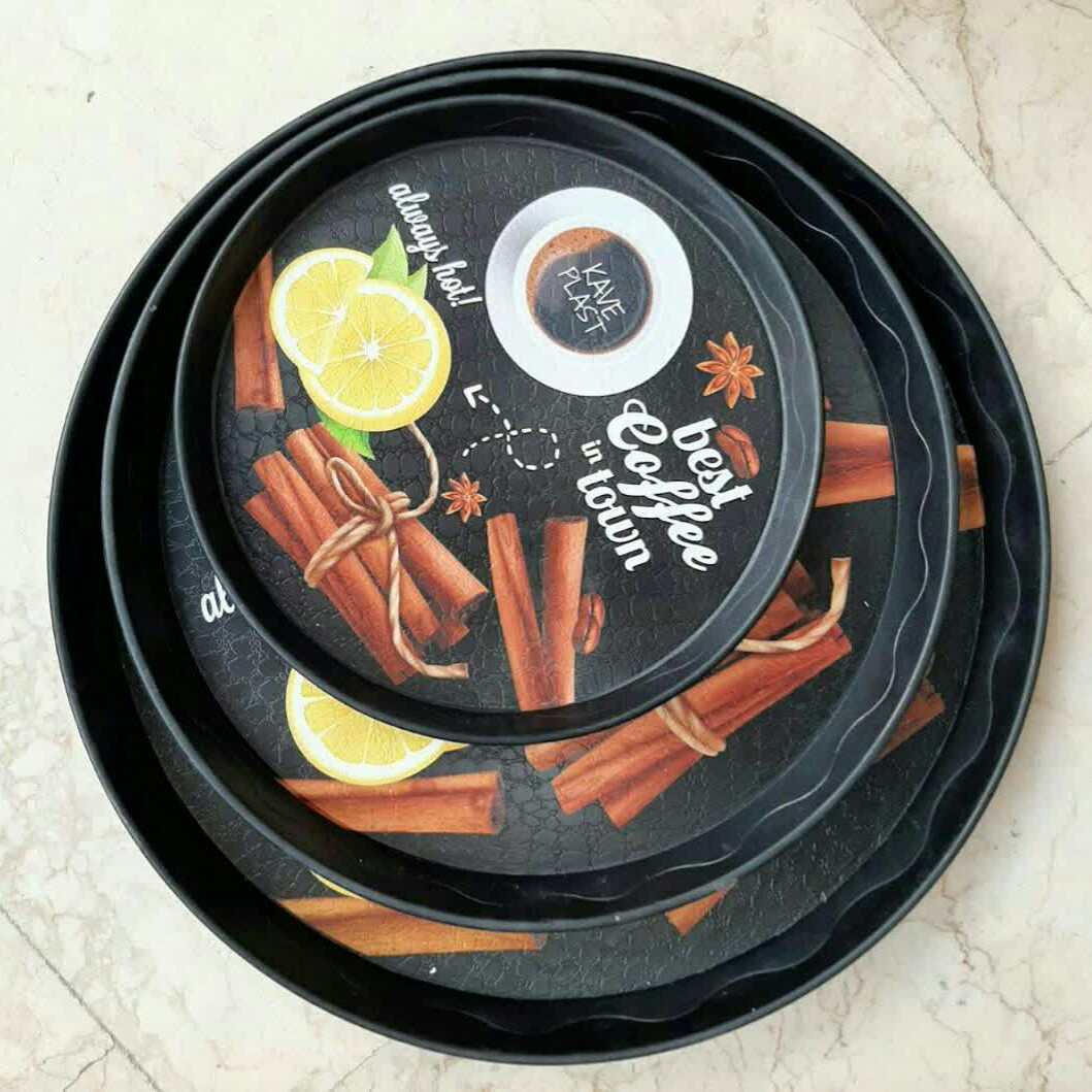 سینی پلاستیکی فانتزی طرح جدید در 3سایز  جنس عالی بسیار محکم وبا کیفیت 
